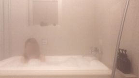 mixed bathing in a bubble bath