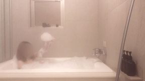 mixed bathing in a bubble bath