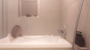 mixed bathing in a bubble bath