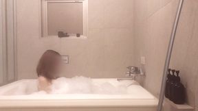 mixed bathing in a bubble bath