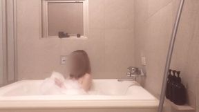 mixed bathing in a bubble bath