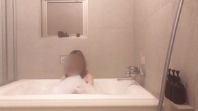 mixed bathing in a bubble bath