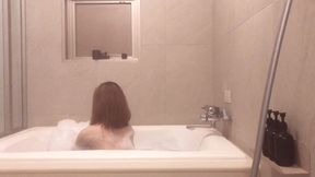 mixed bathing in a bubble bath