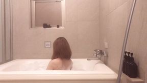 mixed bathing in a bubble bath
