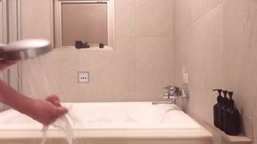 mixed bathing in a bubble bath