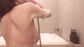 mixed bathing in a bubble bath