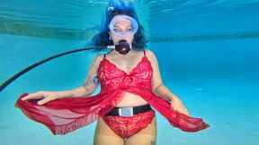 Aquaphilias- Lemew- SCUBA Diving in Lingerie and Pantyhose