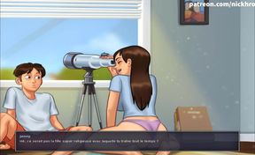 Summertime saga part 137 - stepsister indulges with my boner ( French sub )