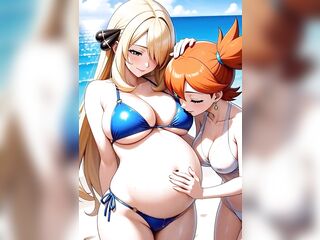 The waifu Cintia is a taskmaster at showing off in public