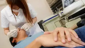 Yume Mizuki is a dentist and her patient's cock is too hard to ignore - JapanHDV