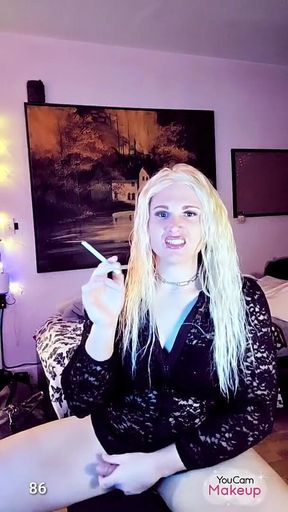 Stroking and Smoking Kylie Rey