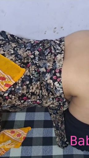 Desi Bhabi in Black Suit Blowjob Then Fuck   Clip 1