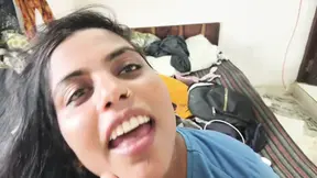 Pooja Bhabhi's tight 18-year-old Indian pussy gets pounded hard by her