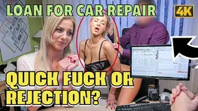 Amateur. Naughty babe Nathaly gives her shaved pussy to loan
