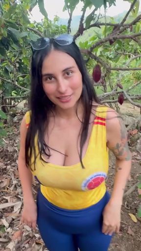 Sex with a Small, Exotic, Busty Small-town Girl Riding on My Cock