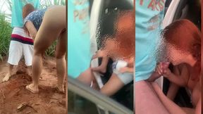 peao da fazenda arrastou a ruiva casada para o meio do mato e comeu a cavala ate gozar