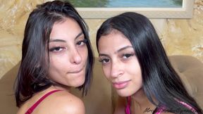HOT DEEP KISS WITH DUO BRUNETTE - NEW TOP LARA AND JESSICA - NEW MR APRIL 2025 - CLIP 1