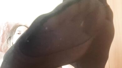 Worship and lick feet in black tights