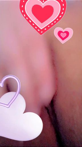 Cheating wife gets caught teasing her shaved pussy