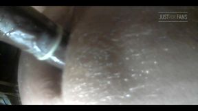 Close Upbig Dildo Thrusting in My Wet Hole