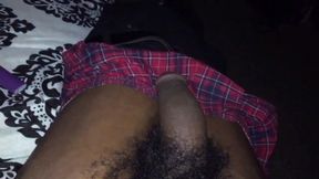 Big Black Monster Cock solo Masterbation in cup