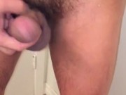 Horney floppy Dick guy fapping wet teaser