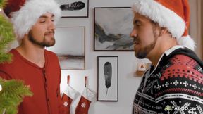 Leeroy Jones And Dante Colle In Lovely Christmas Gay Fucking