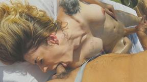 ”T-girl Casey Kisses oily handjob while deepthroating n assfucking”