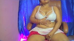 Desi Sexy Girl Opens Her Hot Bra Boobs, Presses Her Self Boobs, Shows Her Hotness and Then Wears a Bra.