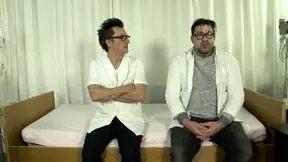 Asian MILF takes two big cocks in a hospital - one in