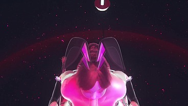 Thick Mature Bunny face sitting on a customer in her club- 3D porn Hentai