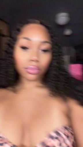 Curvy girl with big booty shows off her thick ass and big tits