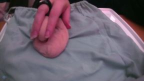 playing with a very soft and limp fake cock [no audio]