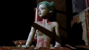 Rebbeca has sex through a hole in the wall | Cyberpunk Edgerunners