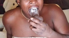 Black beauty Brittany Blackxxx caught jerking off