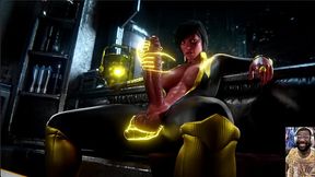 Large Cock Ass Ashe Sucks Her Own Futa Cock, Yellow Lantern Jerks Off Her Large Futa Cock With Her Powers