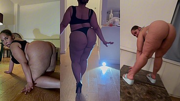 Puerto Rican Boricua Mami In High Heels Thong Mini Skirt Walking Big Booty Shaking Thick Legs Tease Goddess Mistress Worship Femdom Dirty Talk Erotic Audio Burlesque GoGo Dancing Stripper