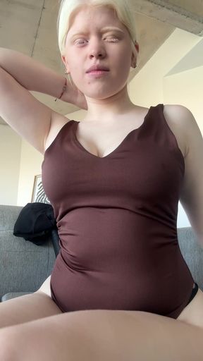 Reveal of my morning albino tits