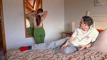 My husband fuck my stepson's girlfriend in a threesome