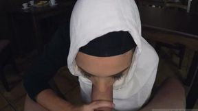 Arab Shemale Tastes Her Own Pussy&#x270C; And Gets Fucked By Her Own Hand