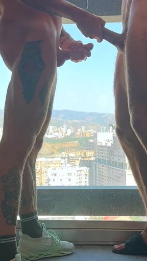 My Wild Sexy Neighbor Fucked Me Hard in the Elevator with His Huge Cock