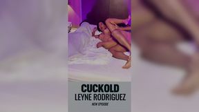 Busty MILF Leyne Rodriguez gets hammered by her horny boyfriend while her cuckold husband watches
