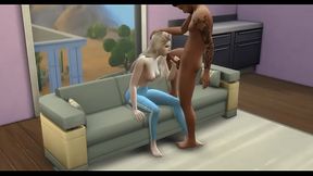 Valerie sucks a big cock - Sims 4