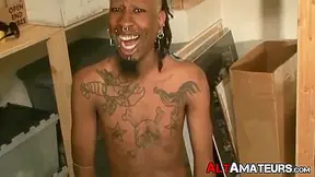 Wild Tattooed Amateur Gay Strips And Wanks Off Pierced Dick