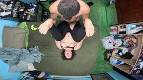 stepbro rips my pants open fucked me hard leaving my pussy leaking his big hot load of cum
