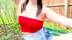 Gardening Is Dirty Work - OneBlueIris Fingering - Overalls