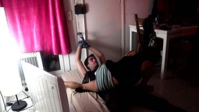 Amateur Couple Playing Sex Game in Their Living Room