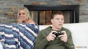 ”Titty Hot Ass Hollywood tasting his stepson friend's shaft”