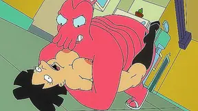 Amy Wongs Hot Tryst with Zoidberg Leads to Messy creampie Fun