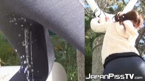 Asiatic Doll Fights Wetting Her Pants Unattended